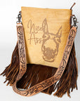 American Darling ADBGS192U Messenger Hair On Genuine Leather Women Bag Western Handbag Purse