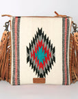 American Darling Cross Body Hand Tooled Saddle Blanket Genuine Leather Women Bag Western Handbag Purse