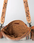 American Darling Cross Body Hand Tooled Saddle Blanket Genuine Leather Women Bag Western Handbag Purse