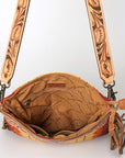 American Darling Cross Body Hand Tooled Saddle Blanket Genuine Leather Women Bag Western Handbag Purse