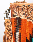 American Darling Cross Body Hand Tooled Saddle Blanket Genuine Leather Women Bag Western Handbag Purse