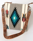 ADBG864C American Darling Saddle Blanket Genuine Leather Women Bag Western Handbag Purse