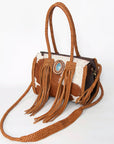 American Darling Hair On Genuine Leather Women Bag Western Handbag Purse
