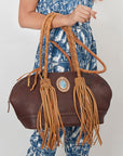 American Darling ADBGD150A Tote Genuine Leather Women Bag Western Handbag Purse