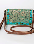 American Darling ORGANISER Upcycled Wool Genuine Leather women bag western handbag purse