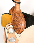 Western Horse Saddle Leather Ranch Roping Cowboy Hilason