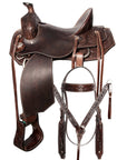Western Horse Saddle Leather Ranch Roping Cowboy Hilason