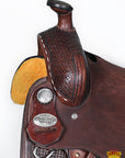 Western Horse Saddle Leather Ranch Roping Cowboy Hilason
