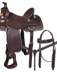 Western Horse Saddle Leather Ranch Roping Cowboy Hilason