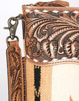American Darling Signature Crossbody Hand Tooled Saddle Blanket Genuine Leather Women Bag Western Handbag Purse