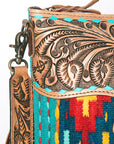 American Darling Signature Crossbody Hand Tooled Saddle Blanket Genuine Leather Women Bag Western Handbag Purse