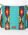 American Darling Signature Crossbody Hand Tooled Saddle Blanket Genuine Leather Women Bag Western Handbag Purse