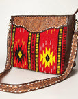 American Darling ADBGA257 Large Crossbody Hand Tooled Saddle Blanket Genuine Leather Women Bag Western Handbag Purse