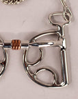 BAR H EQUINE Kimberwick Bit with Comfort Mouth & Copper Rollers