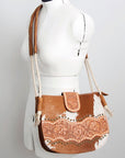 American Darling Messenger Hand Tooled Genuine Leather Women Bag Western Handbag Purse