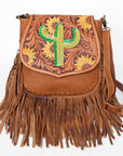 American Darling Hand Tooled Genuine Leather Women Bag Western Handbag Purse