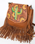 American Darling Hand Tooled Genuine Leather Women Bag Western Handbag Purse