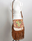 American Darling Hand Tooled Genuine Leather Women Bag Western Handbag Purse
