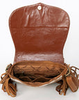 American Darling Hand Tooled Genuine Leather Women Bag Western Handbag Purse