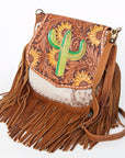 American Darling Hand Tooled Genuine Leather Women Bag Western Handbag Purse
