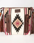 American Darling ADBGZ569A Signature Crossbody Hand Tooled Saddle Blanket Genuine Leather Women Bag Western Handbag Purse
