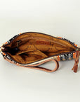 American Darling Wristlet Hand Tooled Saddle Blanket Genuine Leather Western Women Bag | Handbag Purse | Women Wristlet Purse | Wristlet Purse | Travel Wristlet Purse | Leather Wristlet Purse | Clutch Wristlet Purse
