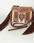 American Darling Cross Body Saddle Blanket Genuine Leather Women Bag Western Handbag Purse