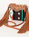 American Darling Cross Body Saddle Blanket Genuine Leather Women Bag Western Handbag Purse
