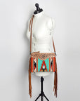 American Darling Cross Body Saddle Blanket Genuine Leather Women Bag Western Handbag Purse