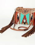 American Darling Cross Body Saddle Blanket Genuine Leather Women Bag Western Handbag Purse