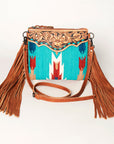 American Darling Cross Body Saddle Blanket Genuine Leather Women Bag Western Handbag Purse