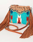 American Darling Cross Body Saddle Blanket Genuine Leather Women Bag Western Handbag Purse