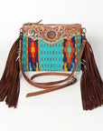 American Darling Cross Body Saddle Blanket Genuine Leather Women Bag Western Handbag Purse