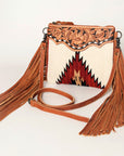 American Darling Cross Body Saddle Blanket Genuine Leather Women Bag Western Handbag Purse