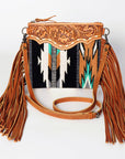 American Darling Cross Body Hand Tooled Saddle Blanket Genuine Leather women bag western handbag purse