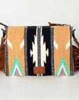 American Darling Cross Body Hand Tooled Saddle Blanket Genuine Leather women bag western handbag purse