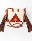 American Darling Cross Body Hand Tooled Saddle Blanket Genuine Leather women bag western handbag purse