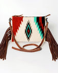 American Darling Cross Body Hand Tooled Saddle Blanket Genuine Leather women bag western handbag purse
