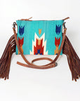 American Darling Cross Body Hand Tooled Saddle Blanket Genuine Leather women bag western handbag purse