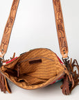 American Darling ADBGZ563A Signature Crossbody Hand Tooled Saddle Blanket Genuine Leather women bag western handbag purse