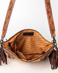 American Darling Signature Crossbody Hand Tooled Saddle Blanket Genuine Leather women bag western handbag purse