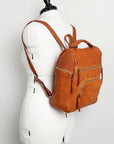 Never Mind Nmbgz125B Backpack Vintage Handmade Genuine Cowhide Leather Women Bag Western Handbag Purse