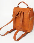 Never Mind Nmbgz125B Backpack Vintage Handmade Genuine Cowhide Leather Women Bag Western Handbag Purse