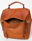 Never Mind Nmbgz125B Backpack Vintage Handmade Genuine Cowhide Leather Women Bag Western Handbag Purse