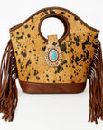 American Darling ADBGD158 clutch Hair-On Genuine Leather Women Bag Western Handbag Purse