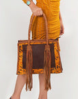 American Darling Hand Tooled Genuine Leather Women Bag Western Handbag Purse