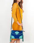 American Darling Hair On Genuine Leather Women Bag Western Handbag Purse