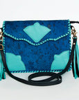 American Darling Hair On Genuine Leather Women Bag Western Handbag Purse