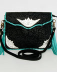 American Darling Hair On Genuine Leather Women Bag Western Handbag Purse