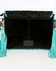 American Darling Hair On Genuine Leather Women Bag Western Handbag Purse